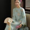 Áo Dài Ngọc Liên – Cổ Tròn