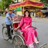 Áo dài cách tân cổ 3 phân tà ngắn AD194