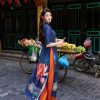 Áo dài cách tân tay cộc đính ngọc AD192 (LẺ ÁO)