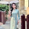 Áo dài cách tân tay lỡ phối họa tiết thêu AD229 (LẺ ÁO)